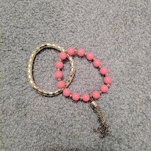 Pink & Gold Bracelet set